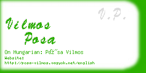 vilmos posa business card